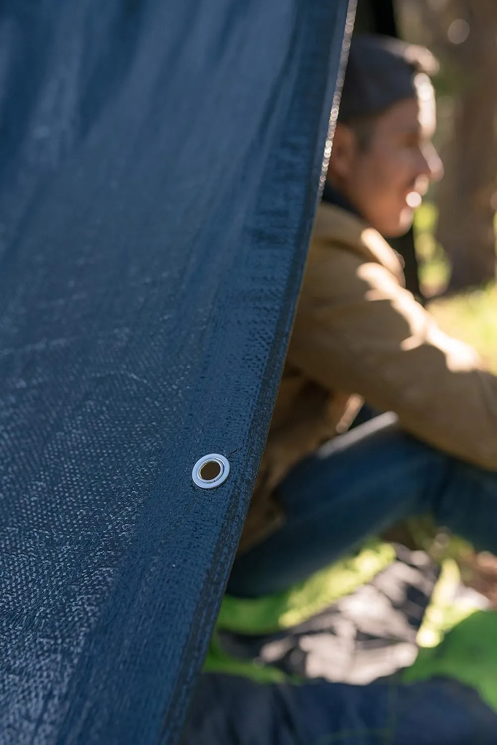 Stansport Medium-Duty Rip-Stop Tarp 10' x 18' - Dark Green (T-1018)