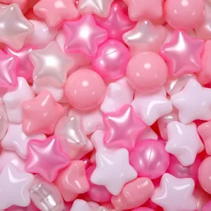 Star Ball Pit Balls for Toddlers Ball Pits, 50 100 200 500 1000 Ball Pit Ball Star Shapes for Kids, Boys Girls Bounce House, Play Tent, Baby Pool, Party Decoration.