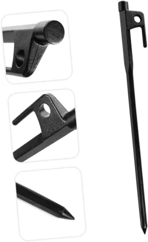 Sturdy Tent Ground Nails 4pcs 20cm Steel Pegs for Tarp Awning Canopy Hook for Easy Removal