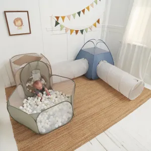 Stylish Play Tents and Tunnel Toy Set for Toddlers - A Fun Pop-Up Tent with Crawl Tunnels and a Ball Pit - A Great Gift for Babies That Sets Up in Seconds and Gives Kids 1-3 Unlimited Indoor Fun