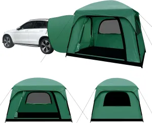 SUV Tent, Dual Mode (Party & Privacy), Heavy-Duty Oxford Fabric, Sturdy Metal Frame, Quick Connect Setup for SUV/Jeep/Truck with Cap, All-Season Waterproof Camping Shelter