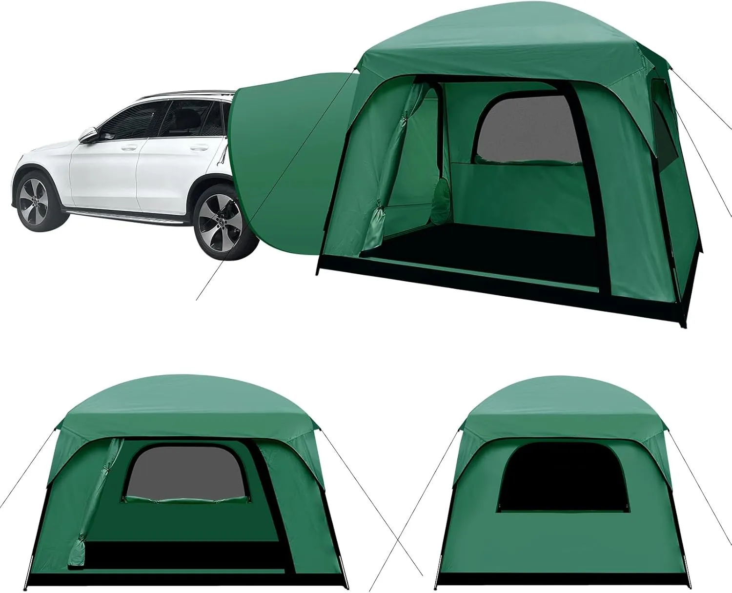 SUV Tent, Dual Mode (Party & Privacy), Heavy-Duty Oxford Fabric, Sturdy Metal Frame, Quick Connect Setup for SUV/Jeep/Truck with Cap, All-Season Waterproof Camping Shelter
