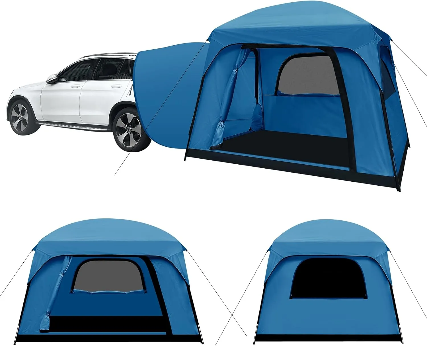 SUV Tent, Dual Mode (Party & Privacy), Heavy-Duty Oxford Fabric, Sturdy Metal Frame, Quick Connect Setup for SUV/Jeep/Truck with Cap, All-Season Waterproof Camping Shelter