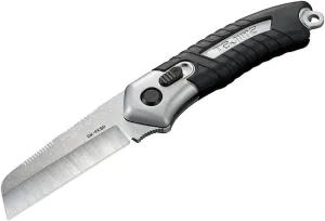 Tajima - Multipurpose Folding Knife - DK Series Electrician's Tool with Sheeps Foot Blade & Elastomer Grip - DK-FKSD-T