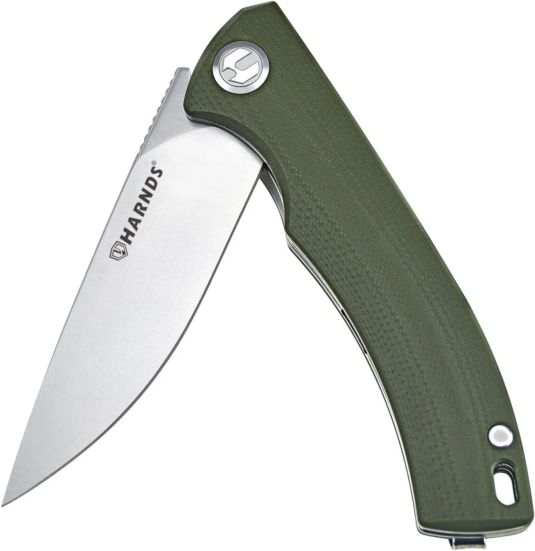 Talisman CK9168 Pocket Knife with Ball Bearing Pivot System Folding Knife with G10 Handle Pocketclip (armygreen handle)