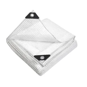 Tarp Tarpaulin 5X6M Canvas Heavy Duty Camping Cover Clear