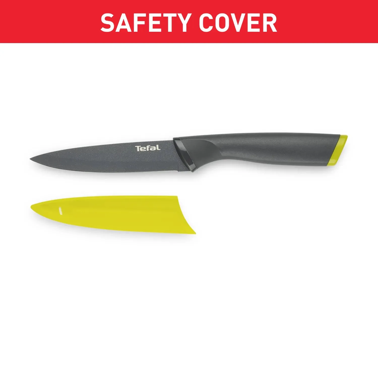 Tefal Fresh Kitchen Non-Stick Stainless Steel Utility Knife 12cm K1220704