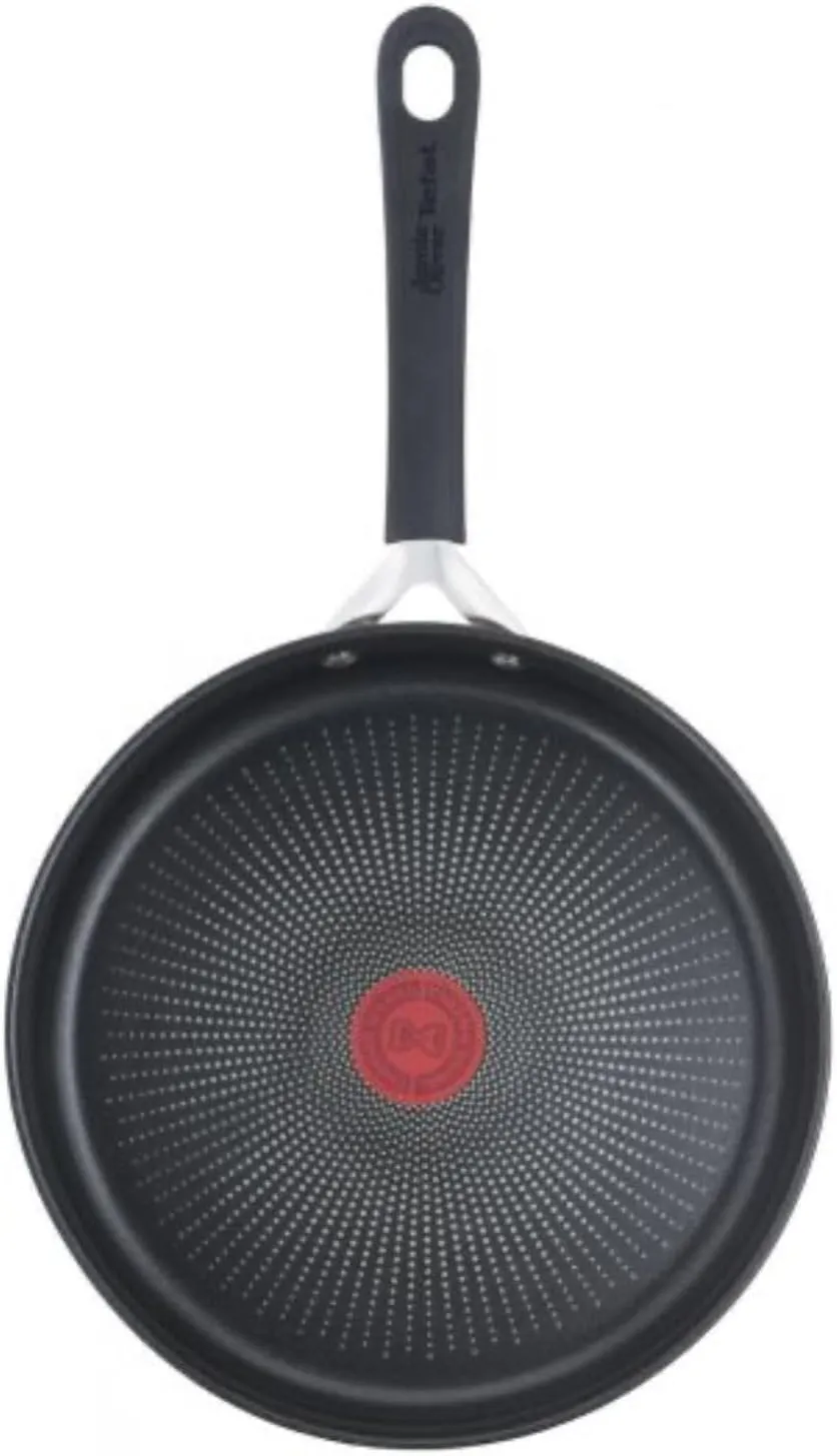 Tefal Jamie Oliver Quick & Easy E3033344 Stainless Steel 25cm Induction Saute Pan With Glass Lid