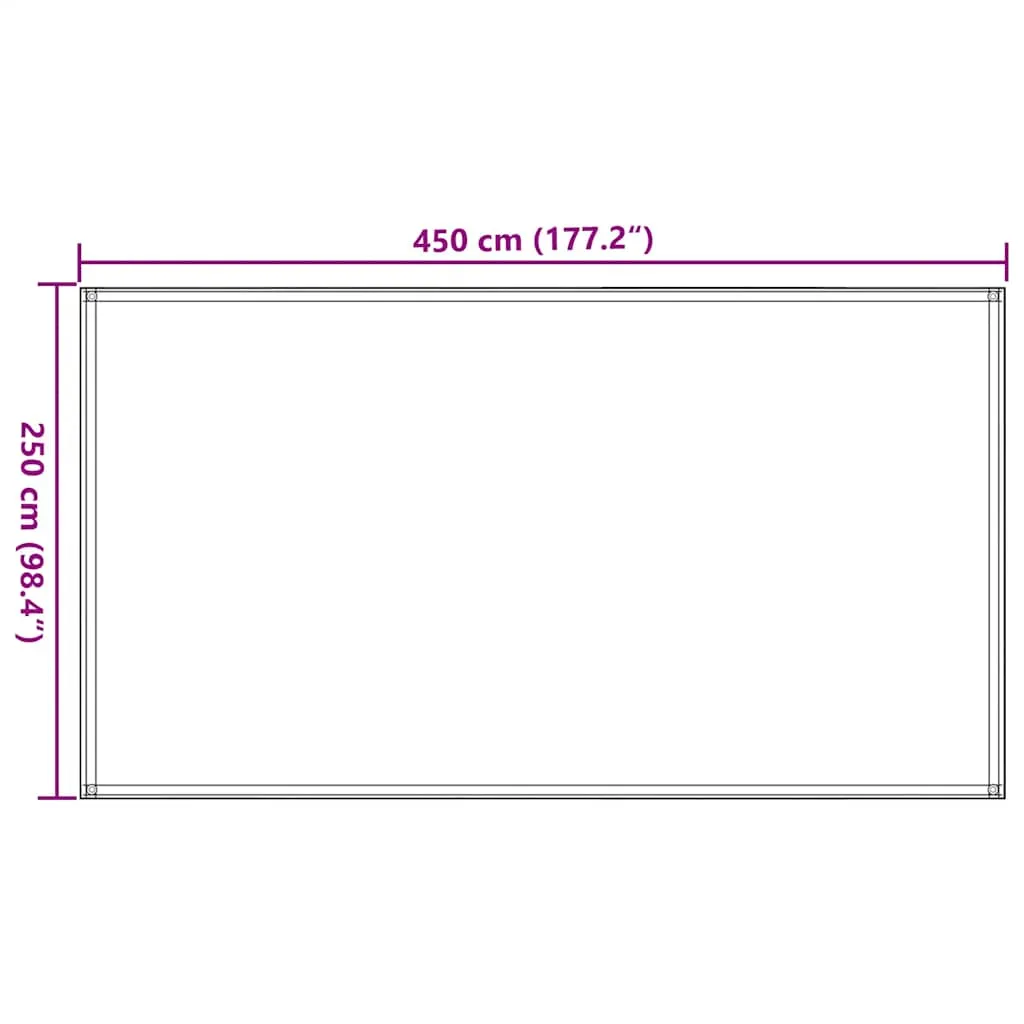 Tent Carpet 250x450 cm Beige