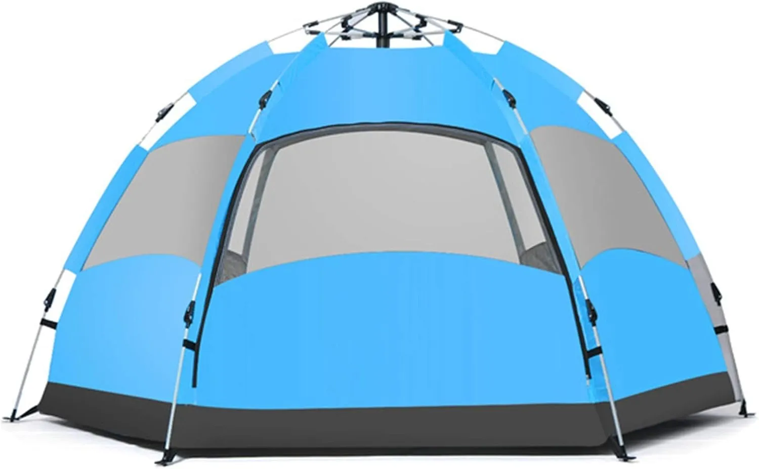Tent Outdoor 3-4 Persons Automatic Camping Tent Hiking Tent Double Layer Beach Sunshade Canopy Summer Tent (Color : Blue, Size : 78x14x17cm)