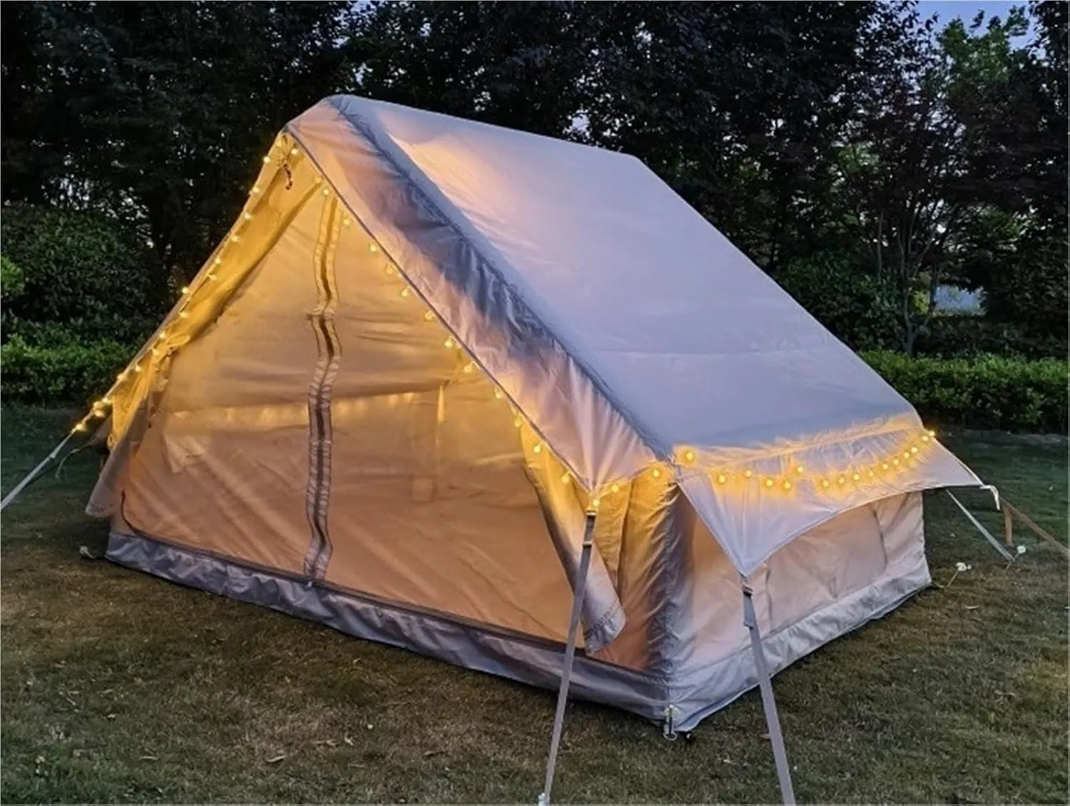 Tent Overnight Camping Inflatable Tent Outdoor Camping Tent Camp Rainproof