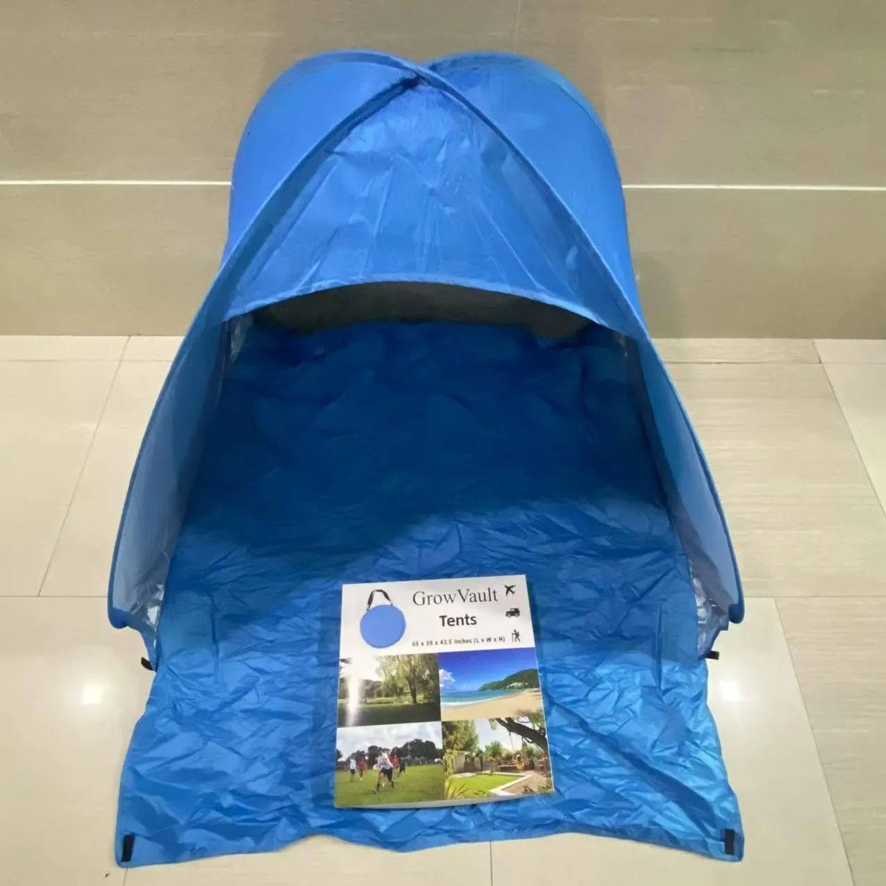 Tents,Automatic Pop Up Instant Portable Outdoors Quick Cabana Beach Tent Sun Shelter
