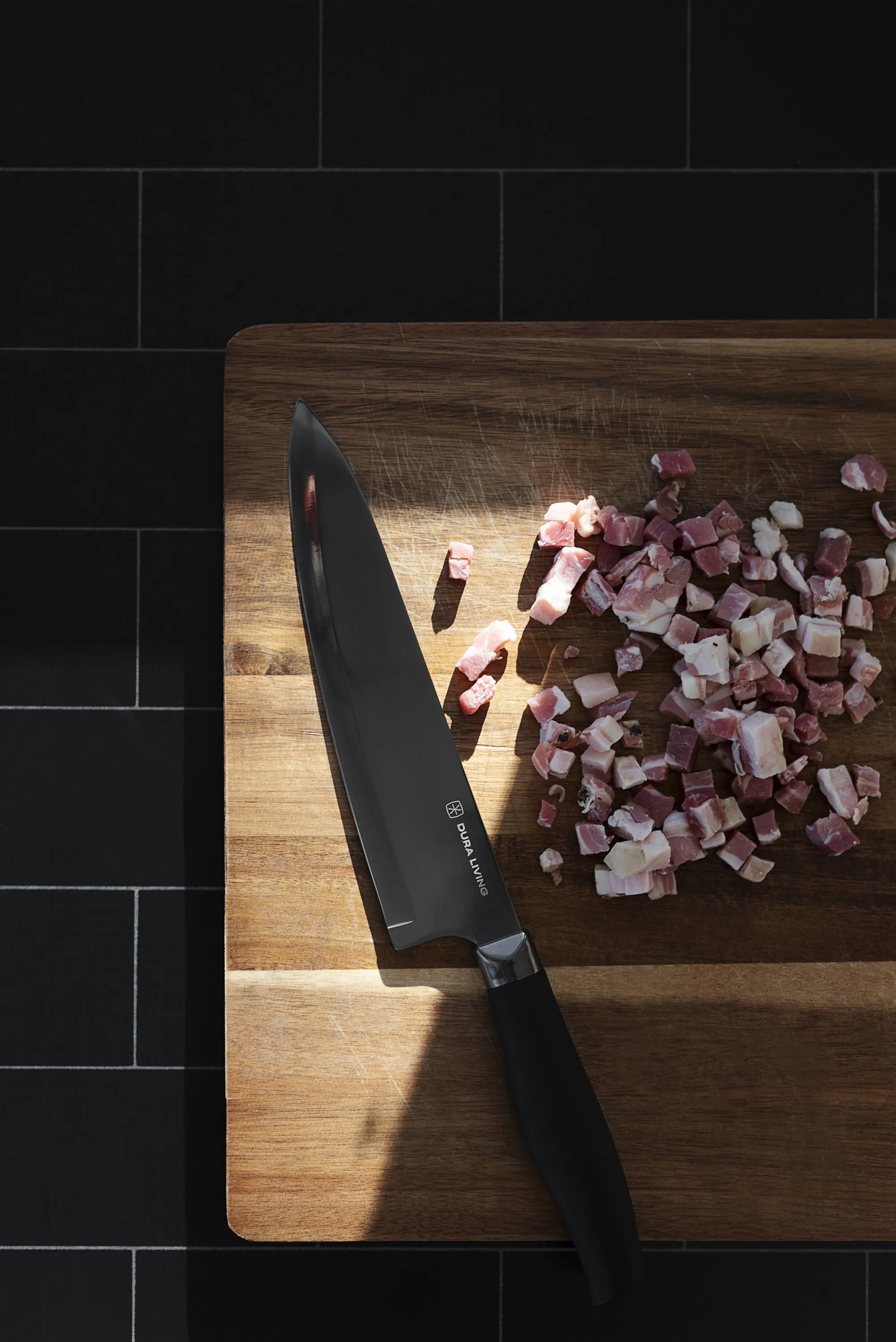Titan 8 inch Chef Knife - Black by Dura Living