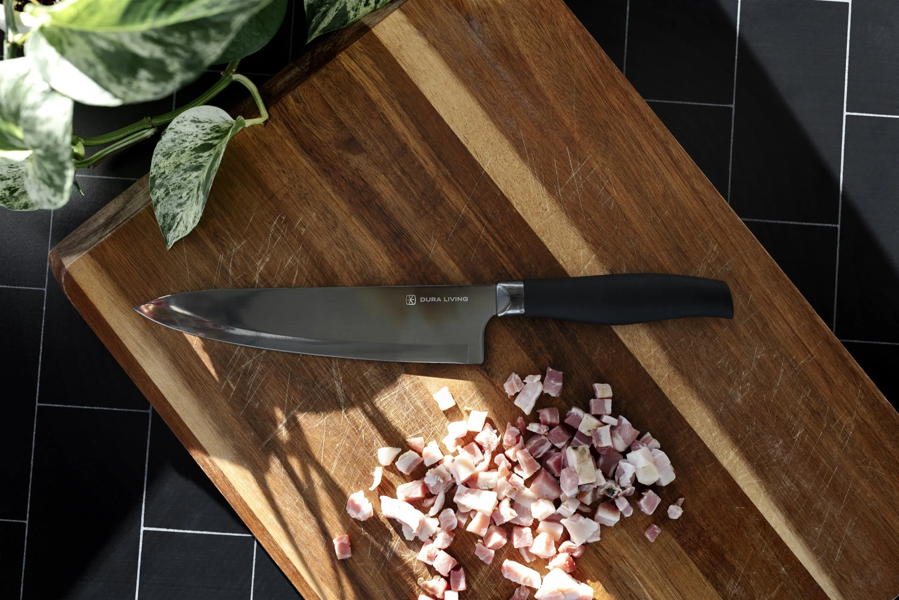 Titan 8 inch Chef Knife - Black by Dura Living