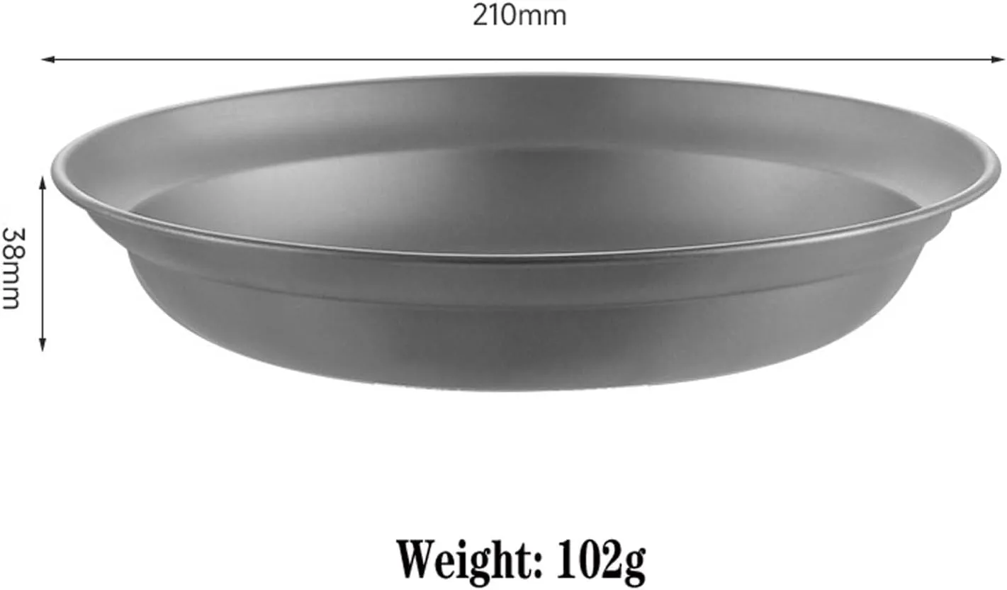 Titanium Camping Bowls & Plates Ultralight Stackable Dishes for Outdoor Dining Durable Backpacking Hiking Tableware, Dishwasher Safe