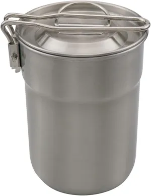 Titanium Cup Ultralight Portable 1L Outdoor Titanium Pot with Lid Camping Cup Outdoor