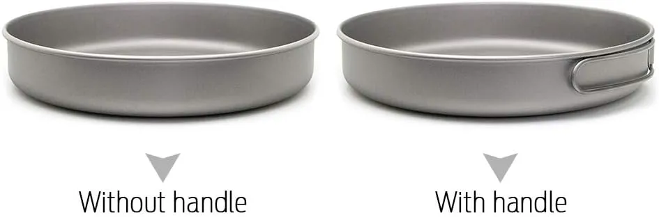 Titanium Frypan Outdoor Camping Hiking Picnic Cooking Frying Pan