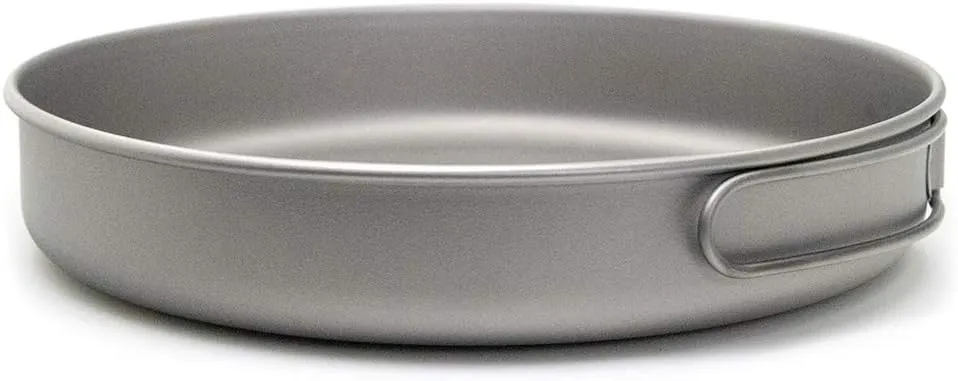 Titanium Frypan Outdoor Camping Hiking Picnic Cooking Frying Pan