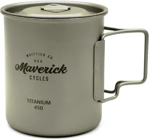 Titanium Mug Backpacking Cup Coffee Mug for Outdoor Camping Hiking, Regular, Matte Silver