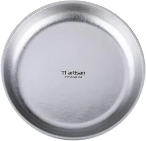 Titanium Plate Camping Picnic Tableware 27fl oz Cooking Utensils Extremely Light Dishes Bowl 110g (TA8220SS)