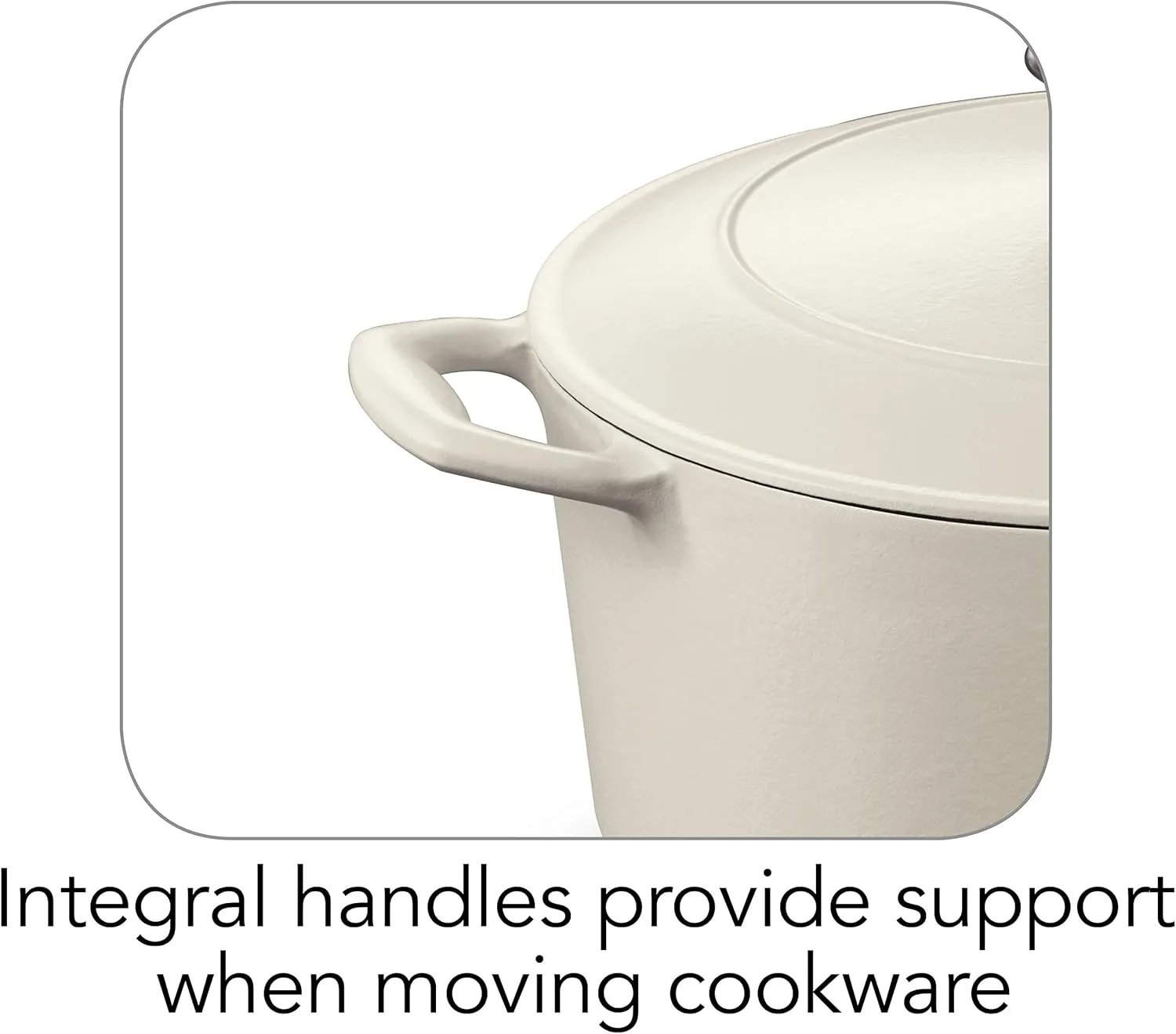 Tramontina Enameled Cast Iron Dutch Oven Pot with Lid, Round 5.5-quart, Matte White
