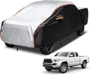 Truck Car Cover Outdoor Pickup Truck Cover Rain UV Protection 420D Trucks Tarp Cover Universal Fit Trucks Length Up to 210 inch