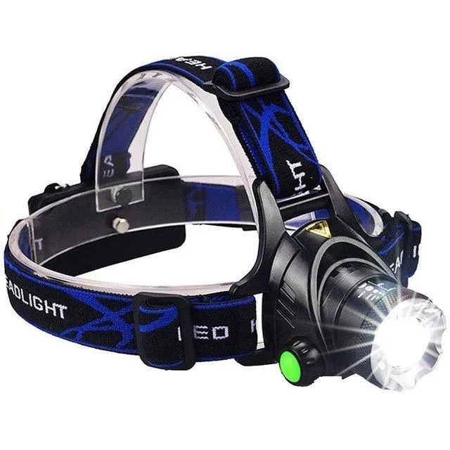 TSLEEN 2000lm waterproof led flashlight Wall Charger head lamp led 18650 Battery Rechargeable headlamp running T6 cree zoomable