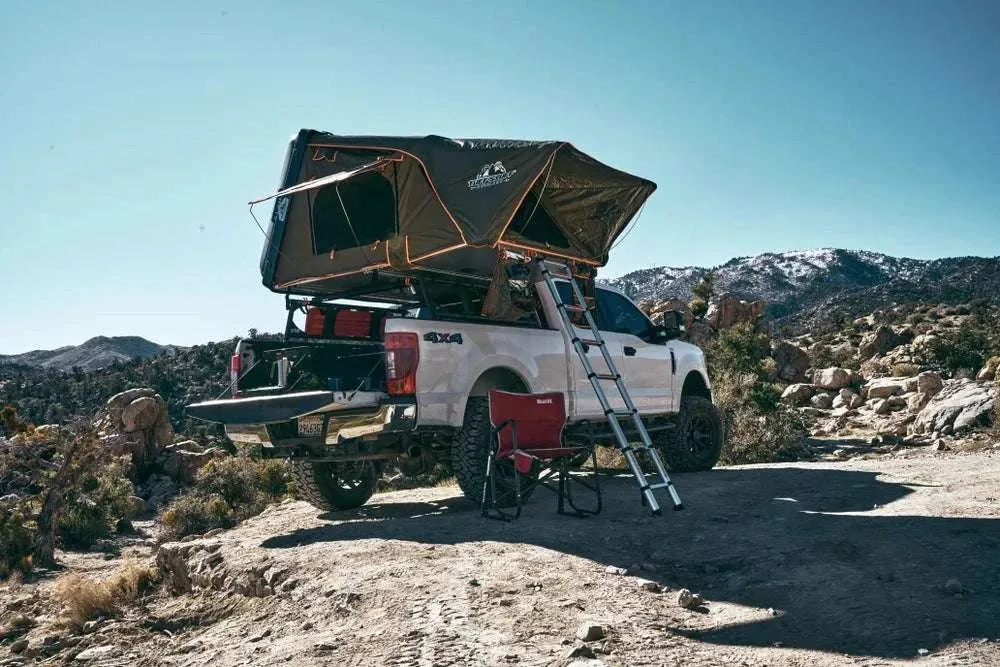 TUFF STUFF® OVERLAND ALPHA™ HARD TOP SIDE OPEN TENT, GRAY, 4 PERSON