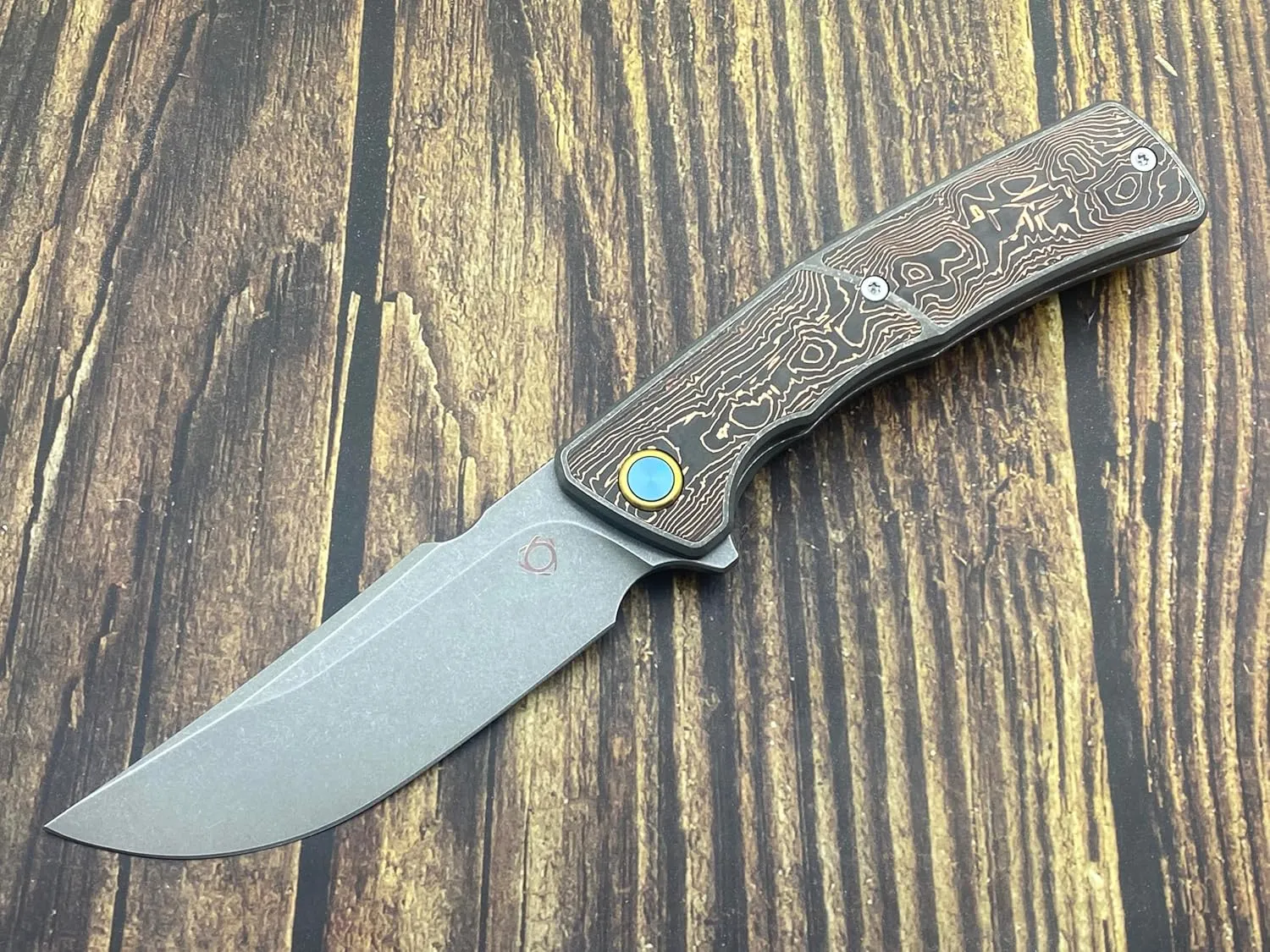 TWO SUN Sixleaf Hero Folding Knife M390 Blade TC4 titanium alloy/Carbon fiber Handle Outdoor Pocket Knife SL-30-M390-Black