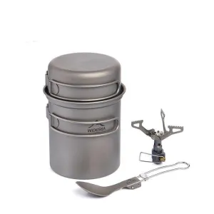 Ultra-light Titanium Outdoor Kitchen Cooking Pot