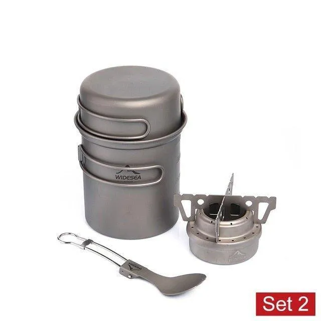 Ultra-light Titanium Outdoor Kitchen Cooking Pot