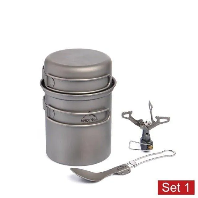 Ultra-light Titanium Outdoor Kitchen Cooking Pot