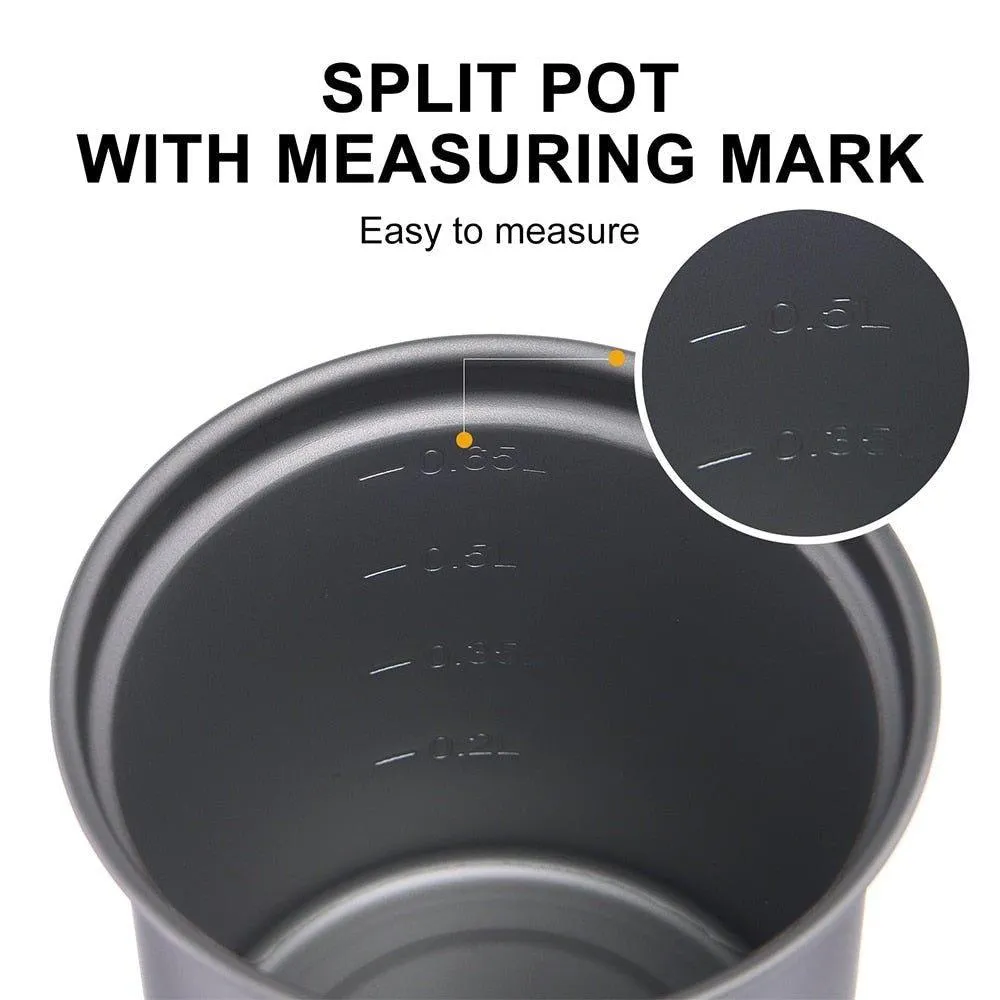 Ultra-light Titanium Outdoor Kitchen Cooking Pot