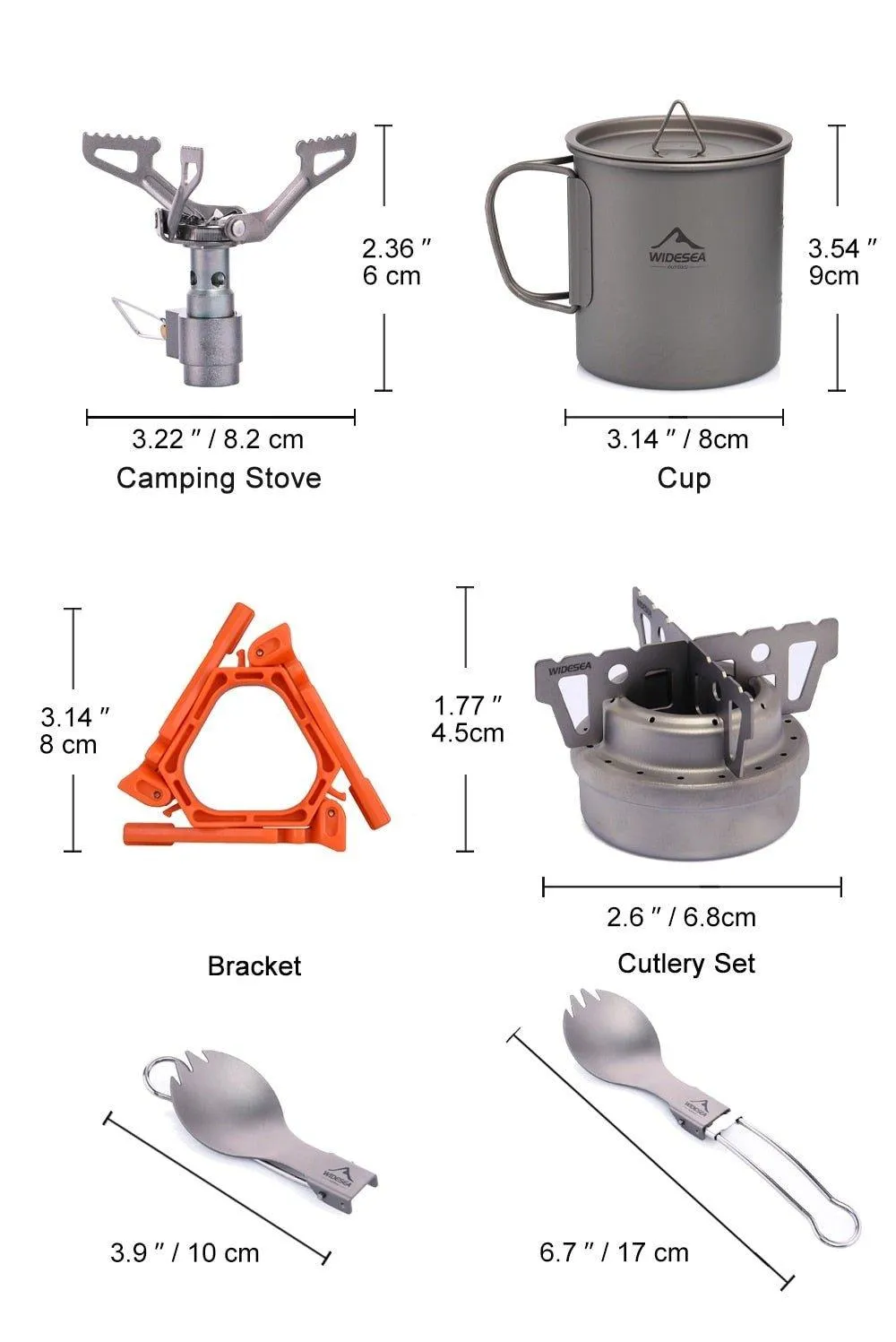 Ultra-light Titanium Outdoor Kitchen Cooking Pot