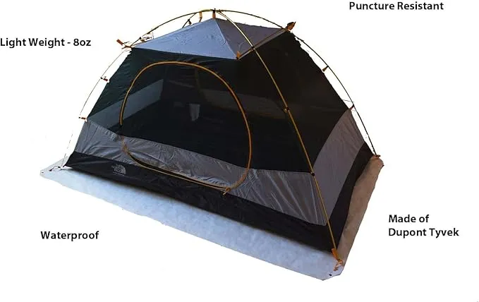 Ultralight Camping Tarp, Backpacking Tarp, Tyvek Sheet, Tyvek Tent Footprint 1 Person, Tyvek House Wrap, Tent Flooring, Tyvek Ground Cloth, Camping Tarp Under Tent, Multiple Sizes