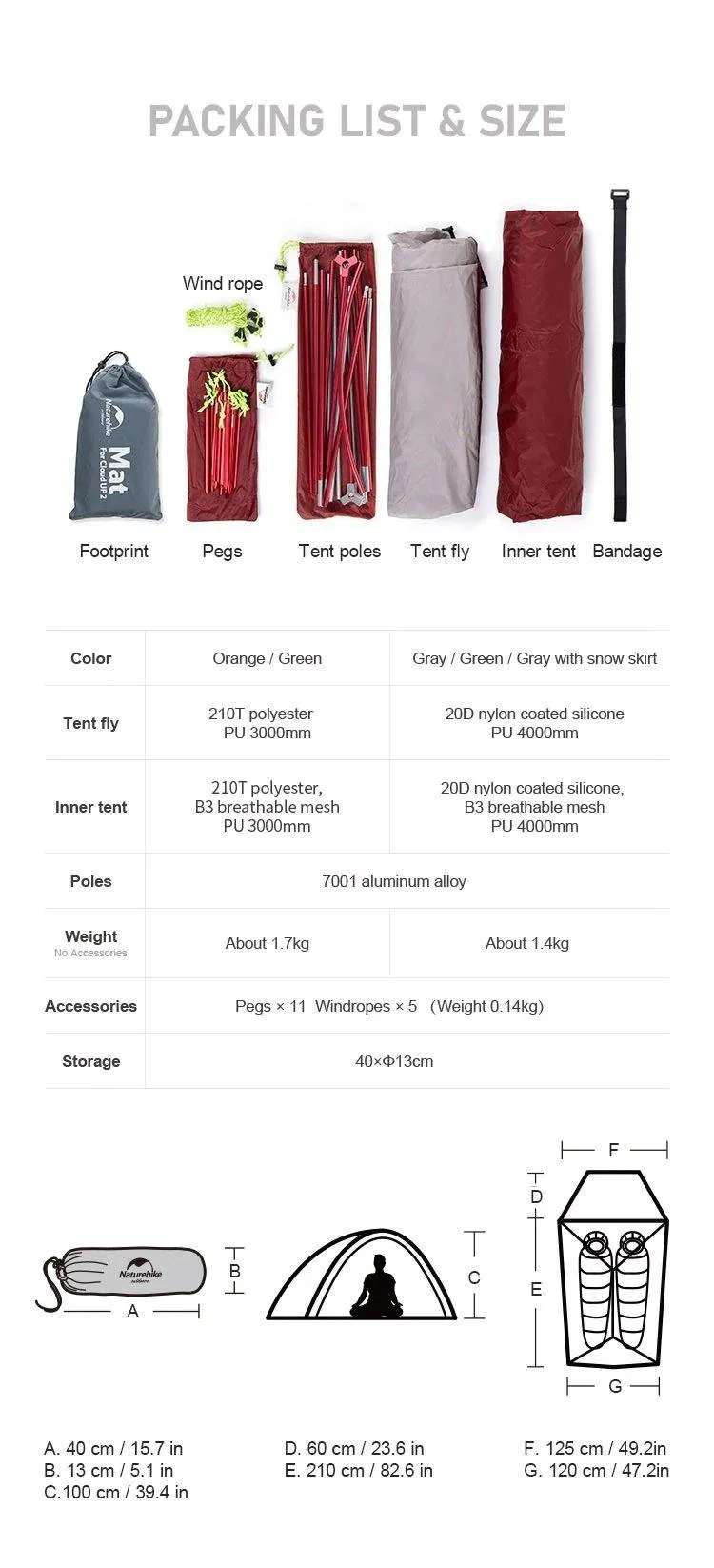 Ultralight Tent 2 Person