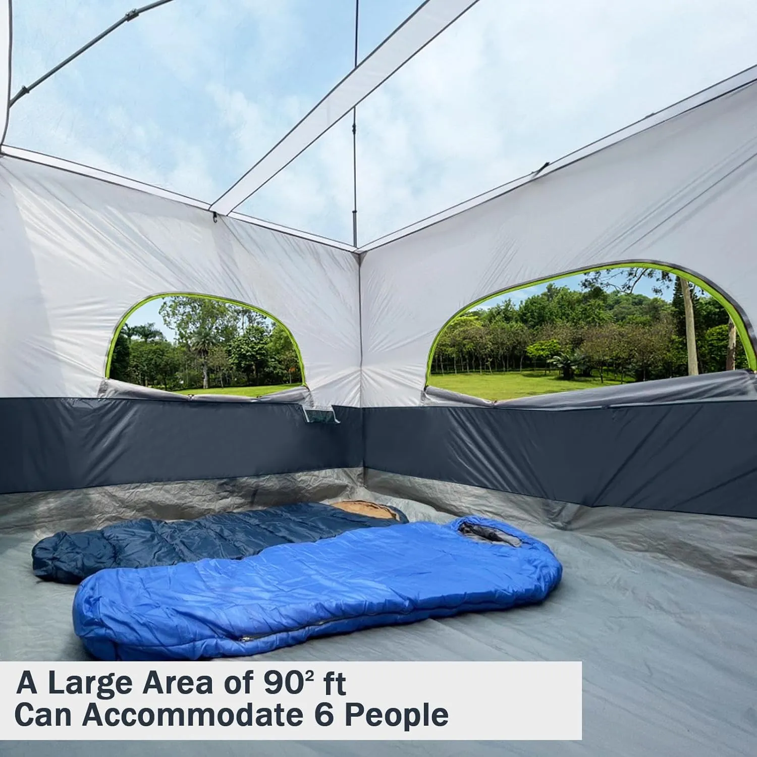 UNP Camping Canopy Tent - Inner Tent for 10' x 10' Pop Up Canopy, Simple Installation, Fully Vented Roof, Enclosed Canopy Space, Dark Blue (Frame NOT Included)