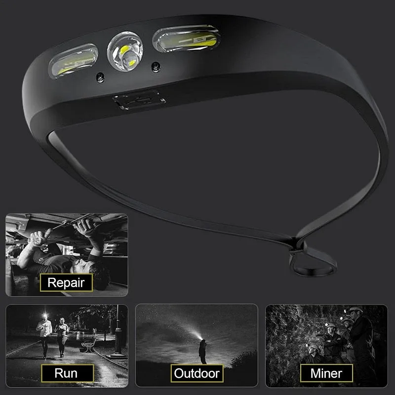USB Rechargeable Sensor Headlamp