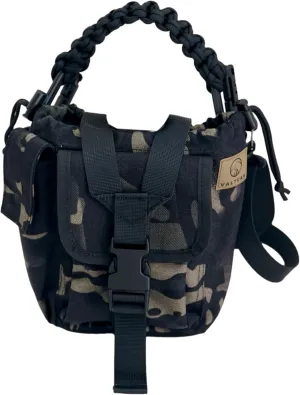 Valtcan Canteen Carry Pouch Carrying Case Black Multicam Camo Colorway for Titanium Canteen Set Paracord Handle Shoulder Strap Molle System
