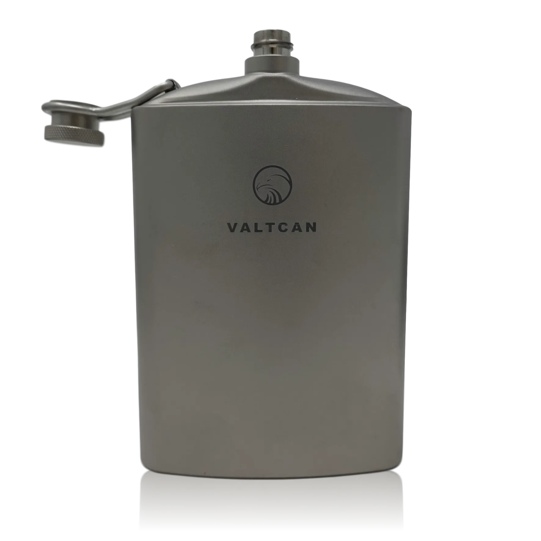 Valtcan Titanium Hip Flask Canteen 260ml 8.8 oz Capacity Ultralight 144g