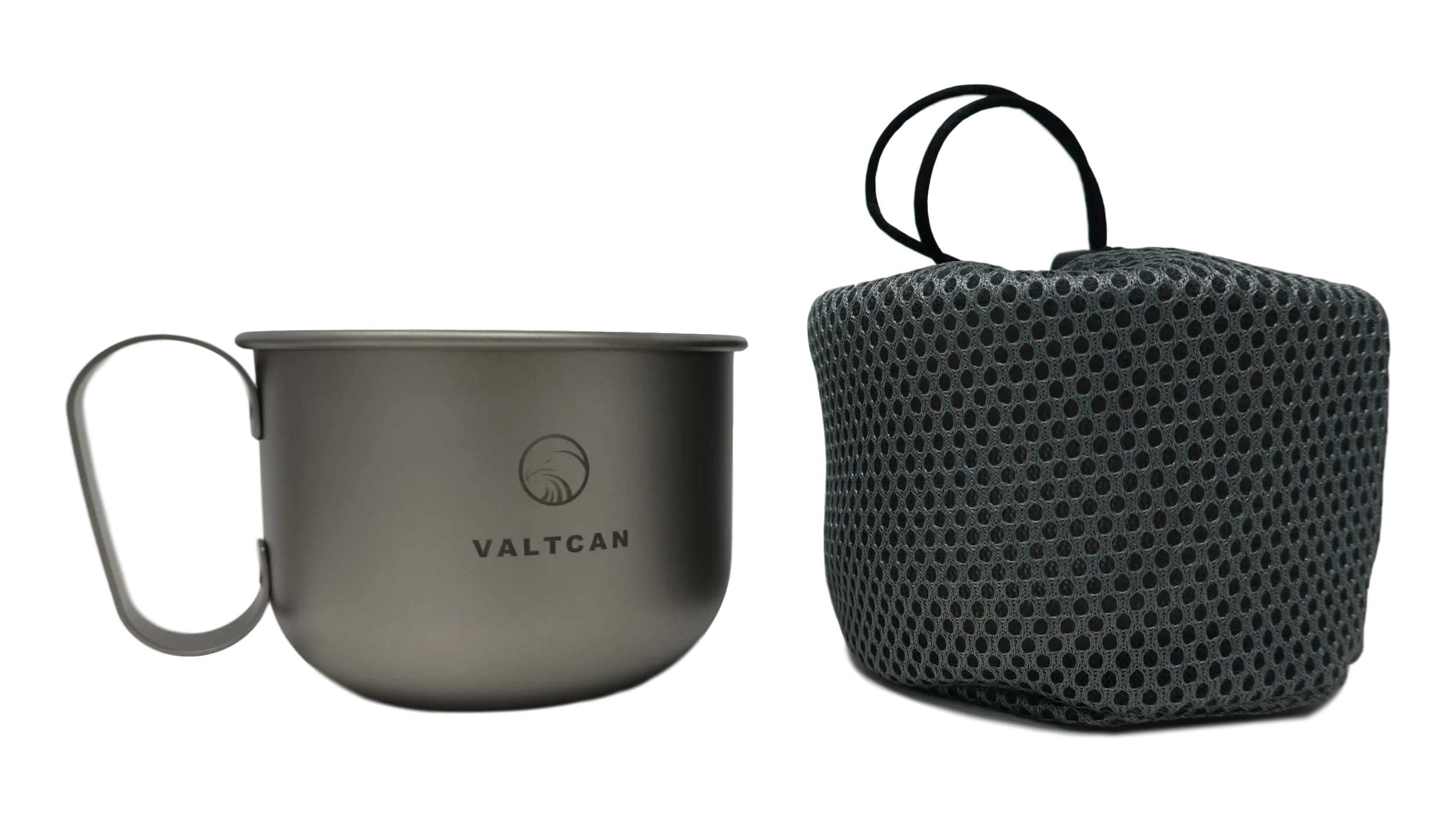 Valtcan Titanium Mug 500ml with Solid Handle 16.9 oz Cup for Coffee and Tea 98g