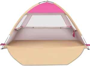 Venustas Beach Tent Sun Shelter for 3-10 Person, UPF 50  UV Protection Canopy, Lightweight and Easy Setup Cabana, Portable Beach Shade