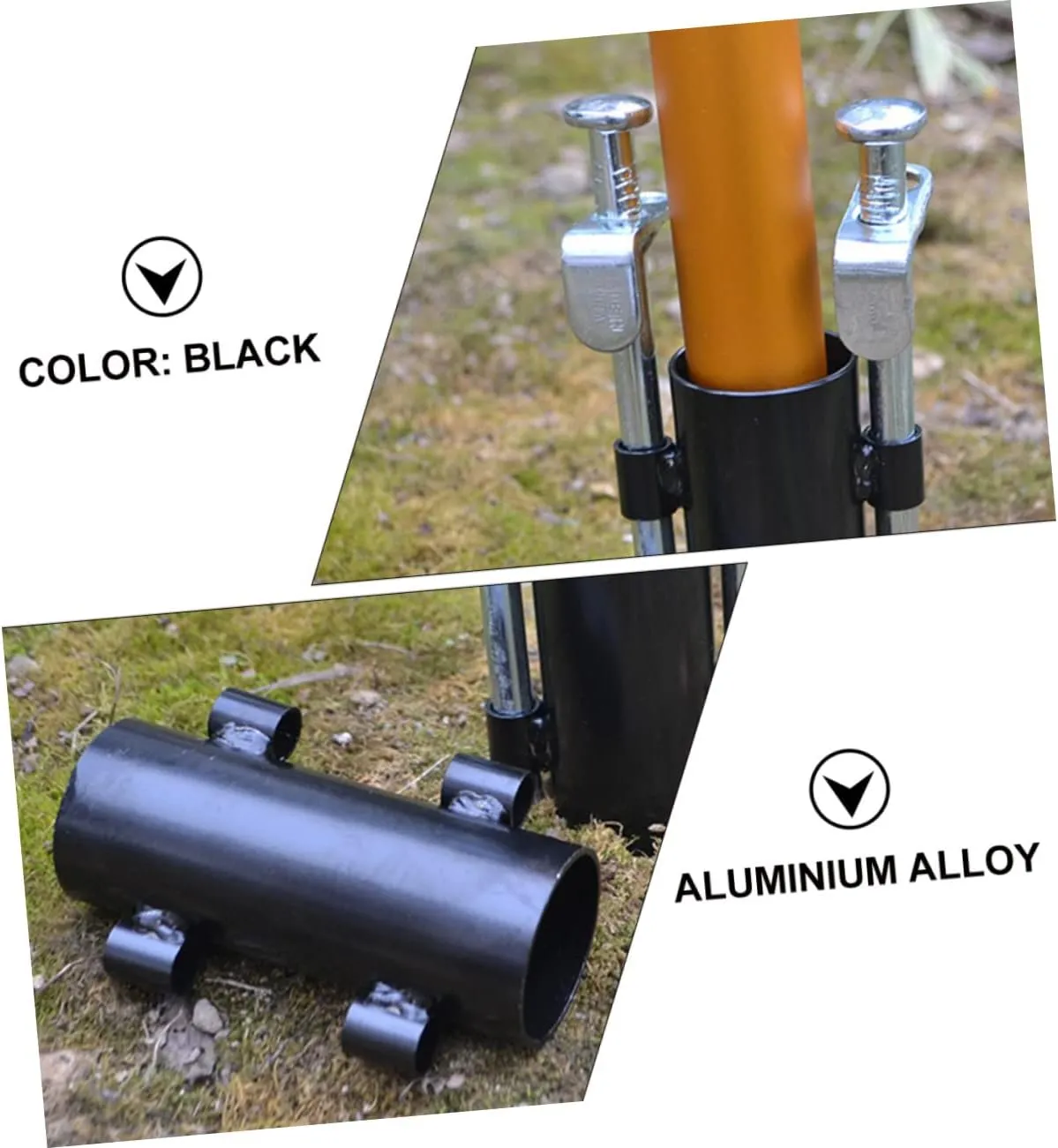 VICASKY Canopy Pole Fixer Camping Poles Pole Fixed Holder Canopy Pole Holder Awning Pole Stand Tarp Rod Holder