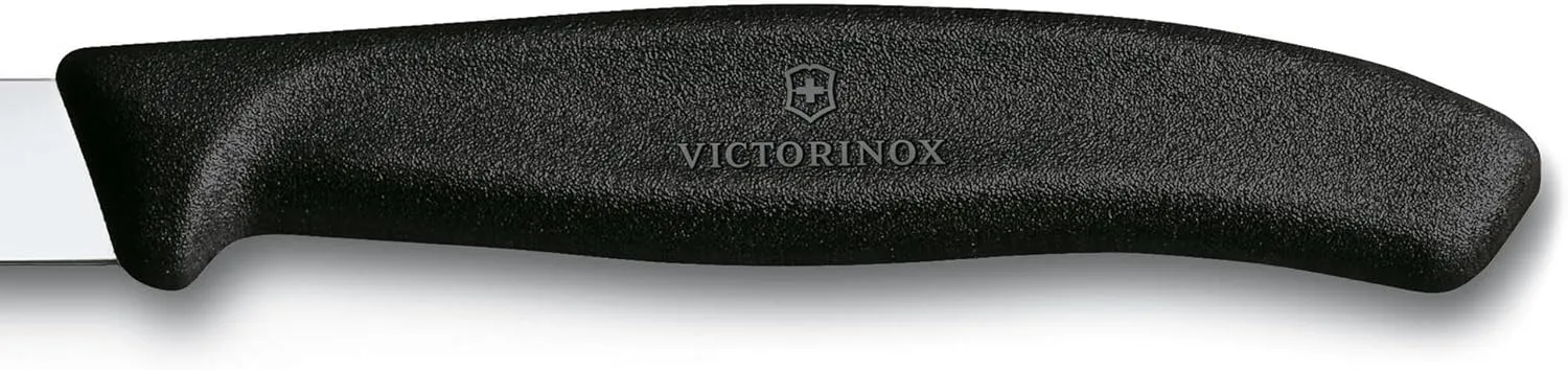 Victorinox 6.7603 3.25 Inch Swiss Classic Paring Knife with Straight Edge, Spear Point, Black, 3.25", 3.25" Paring