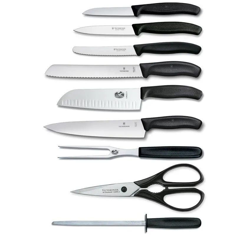 Victorinox Swiss Classic Cutlery Knife Block 9 Piece Set V6.7193.9