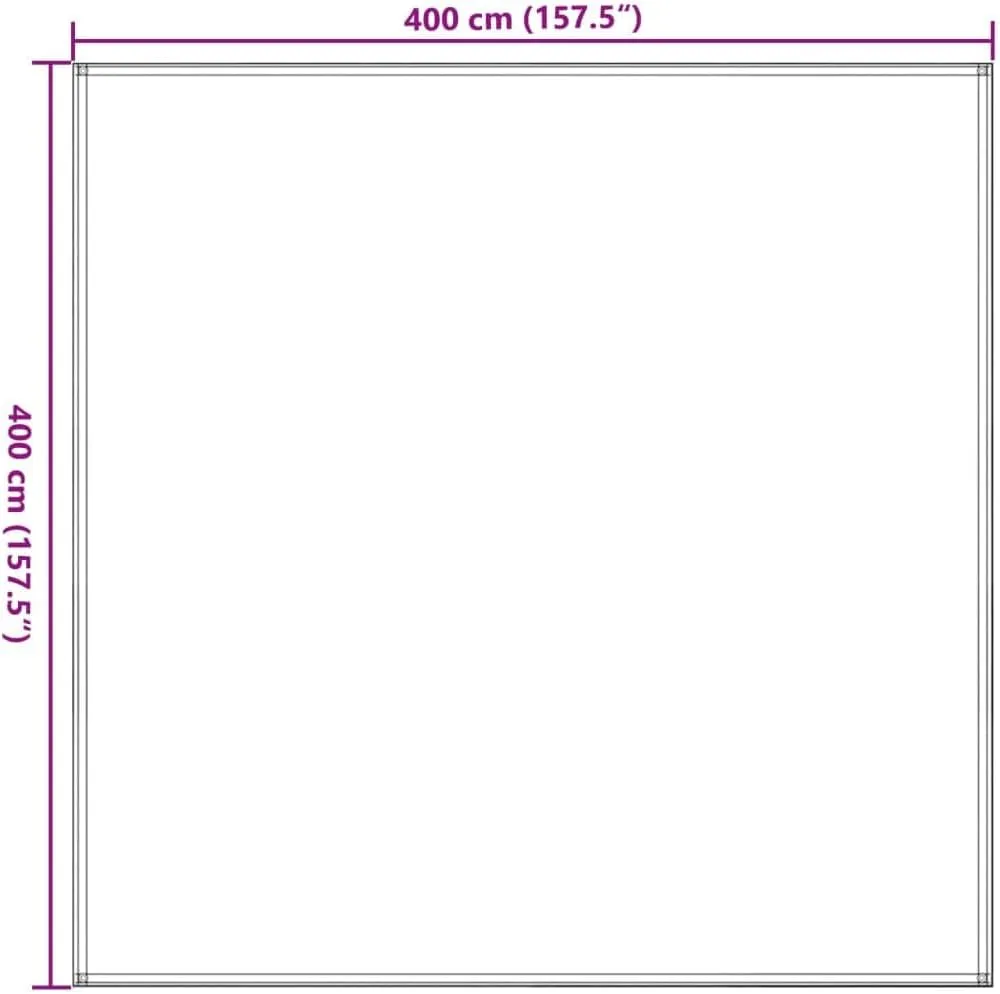 vidaXL Tent Carpet 157.5x157.5 Brown