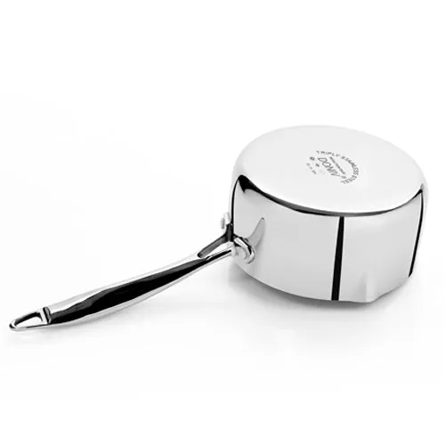 VINOD Doniv Titanium Triply Stainless Steel Milk Pan 18 cms, Capacity 2.20 Liter