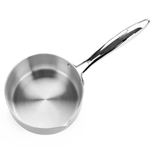 VINOD Doniv Titanium Triply Stainless Steel Milk Pan 18 cms, Capacity 2.20 Liter