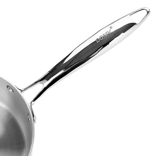 VINOD Doniv Titanium Triply Stainless Steel Milk Pan 18 cms, Capacity 2.20 Liter