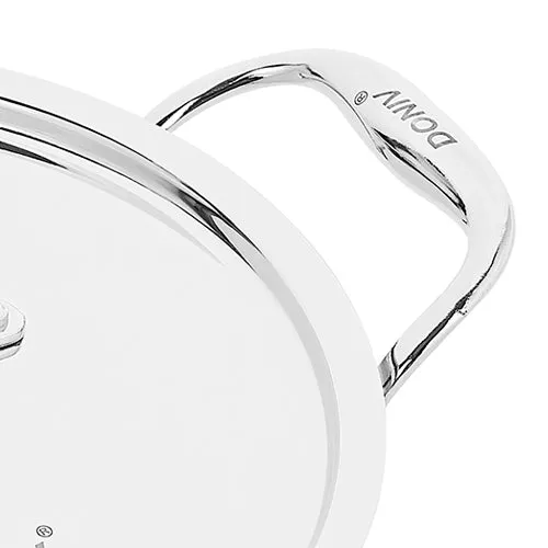VINOD Doniv Titanium Triply Stainless Steel Sauce Pot with Cover 22 cms, Capacity 4.00 Liter